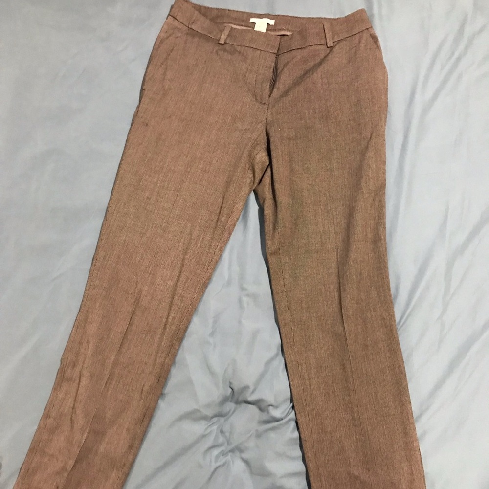 Gray Lightly Patterned Pants - image 1